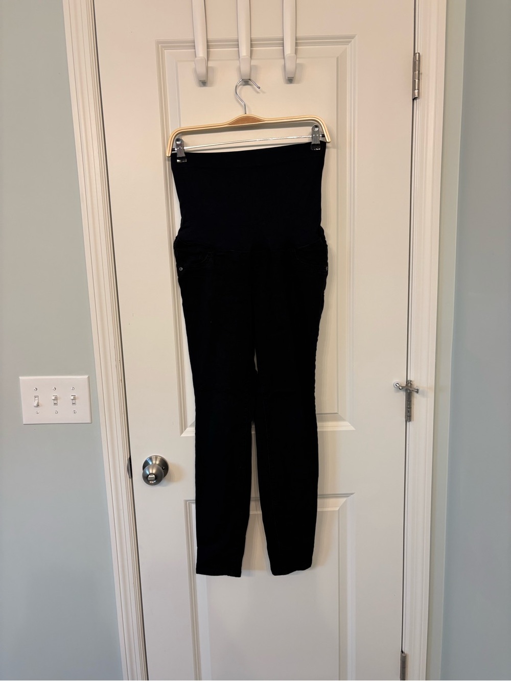 Sonoma Black Maternity High-Waist Ponte Leggings
